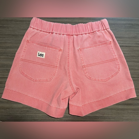 NWT Women’s Pink LEE Ultra Lux High Rise Shorts Sizes 6 & 12 ELASTIC WAISTBAND - Picture 5 of 6